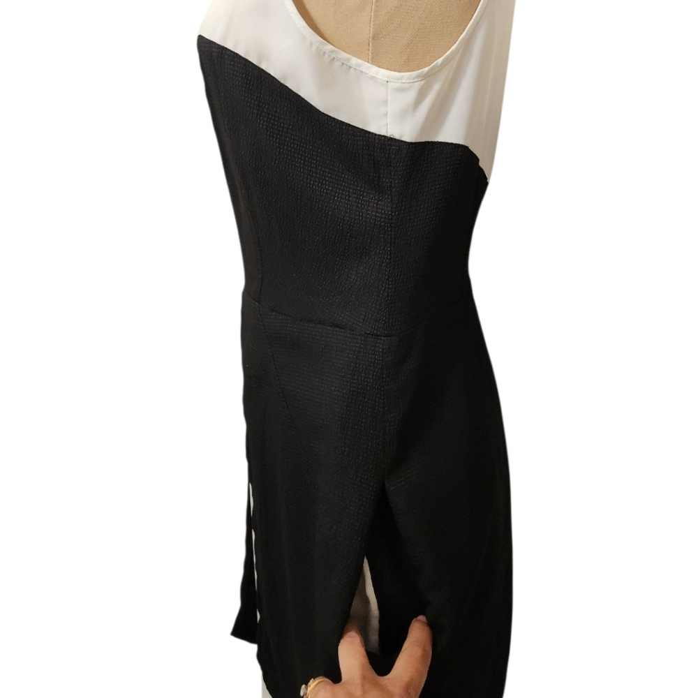 ZAC POSEN Two-tone Faille Fit & Flare Dress - Size 10 - Picture 8 of 15